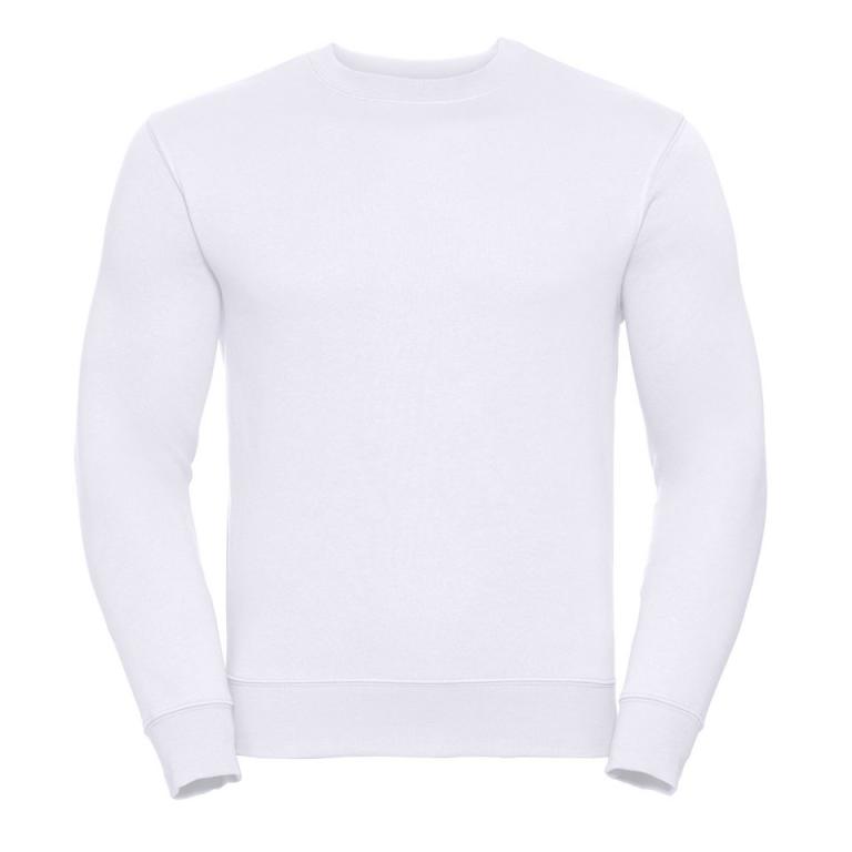 Set-in sleeve sweatshirt White