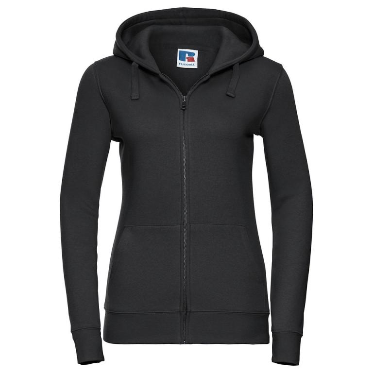 Women's authentic zipped hooded sweatshirt Black