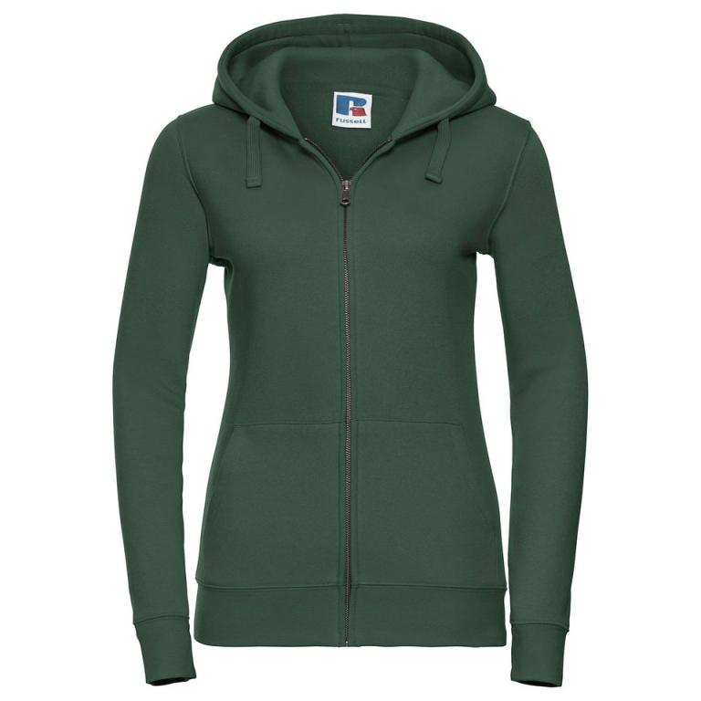 Women's authentic zipped hooded sweatshirt Bottle Green