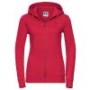 Women's authentic zipped hooded sweatshirt Classic Red