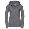 Women's authentic zipped hooded sweatshirt Convoy Grey