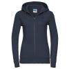 Women's authentic zipped hooded sweatshirt French Navy