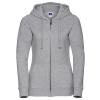 Women's authentic zipped hooded sweatshirt Light Oxford