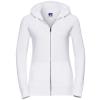 Women's authentic zipped hooded sweatshirt White