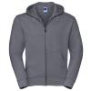 Authentic zipped hooded sweat Convoy Grey