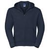 Authentic zipped hooded sweat French Navy