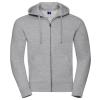 Authentic zipped hooded sweat Light Oxford