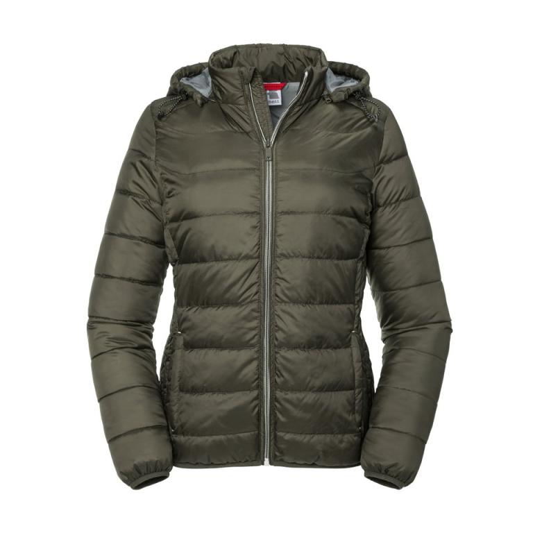 Women's hooded Nano jacket Dark Olive