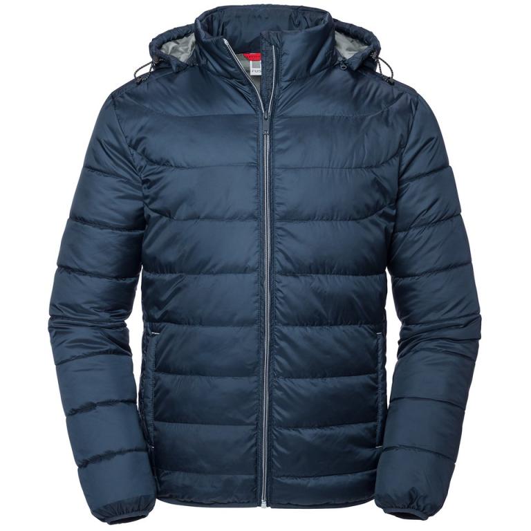 Hooded Nano jacket French Navy