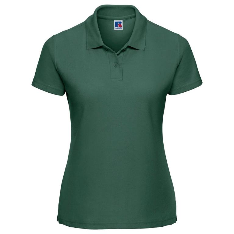 Women's classic polycotton polo Bottle Green