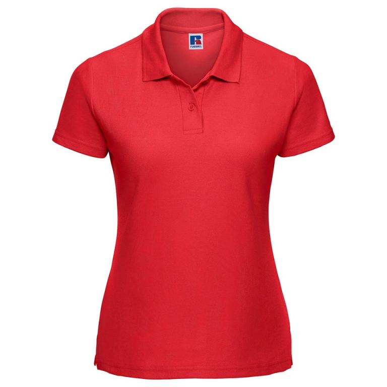 Women's classic polycotton polo Bright Red