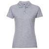 Women's classic polycotton polo Light Oxford