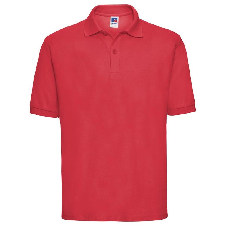 Classic polycotton polo Bright Red