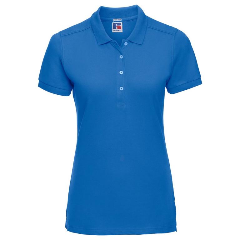 Women's stretch polo Azure Blue