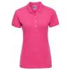 Women's stretch polo Fuchsia