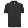 Classic cotton piqué polo Black