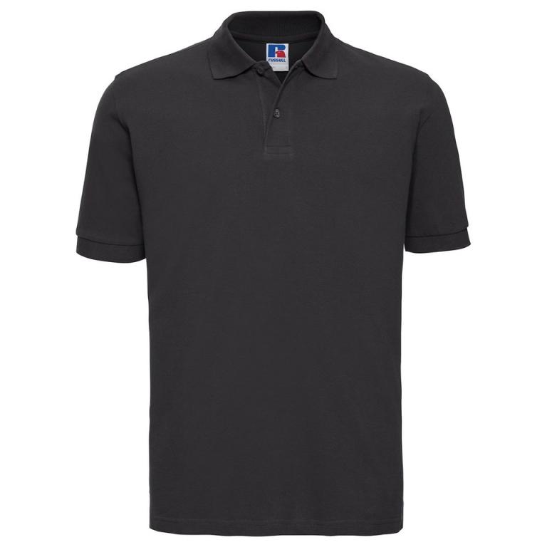 Classic cotton piqué polo Black