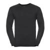 V-neck knitted sweater Black