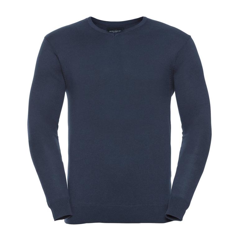 V-neck knitted sweater French Navy