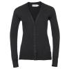 Women's v-neck knitted cardigan Black