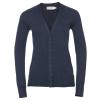 Women's v-neck knitted cardigan French Navy