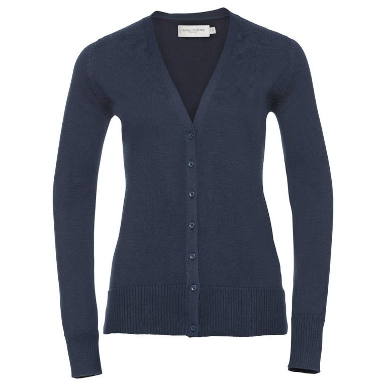 Women's v-neck knitted cardigan French Navy