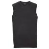 V-neck sleeveless knitted sweater Black