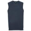 V-neck sleeveless knitted sweater French Navy