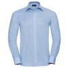 Long sleeve easycare tailored Oxford shirt Oxford Blue