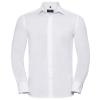 Long sleeve easycare tailored Oxford shirt White