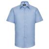 Short sleeve easycare tailored Oxford shirt Oxford Blue