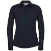 Women's long sleeve polycotton easycare fitted poplin shirt French Navy