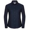 Women's long sleeve easycare Oxford shirt Bright Navy