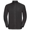 Long sleeve easycare Oxford shirt Black