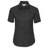 Women's short sleeve Oxford shirt Black