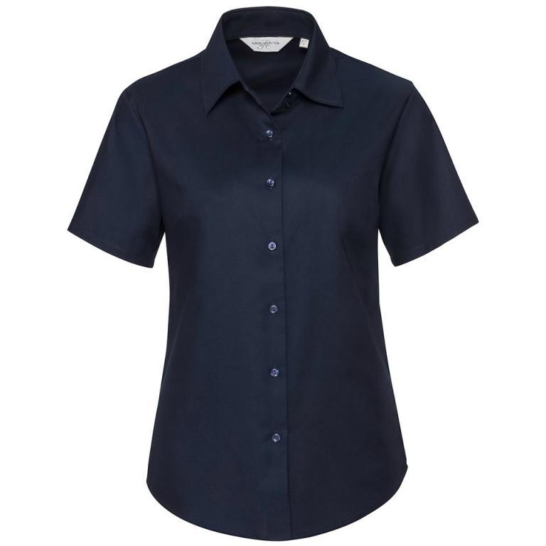 Women's short sleeve Oxford shirt Bright Navy