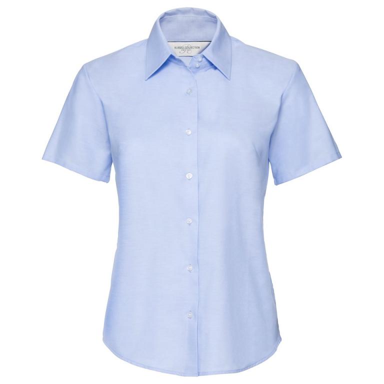 Women's short sleeve Oxford shirt Oxford Blue