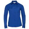 Women's long sleeve polycotton easycare poplin shirt Bright Royal