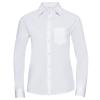 Women's long sleeve polycotton easycare poplin shirt White