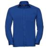 Long sleeve polycotton easycare poplin shirt Bright Royal