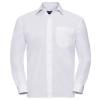 Long sleeve polycotton easycare poplin shirt White