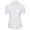 Women's short sleeve polycotton easycare poplin shirt White