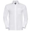 Long sleeve pure cotton easycare poplin shirt White