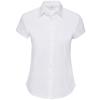 Women's short sleeve easycare fitted stretch shirt White