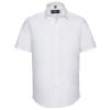 Short sleeve easycare fitted shirt White