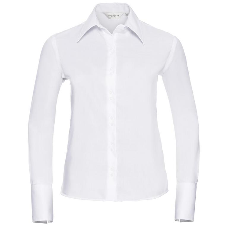 Women's long sleeve ultimate non-iron shirt White