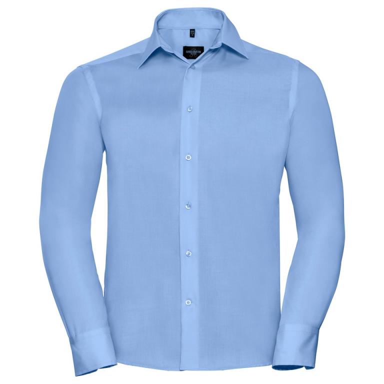 Long sleeve tailored ultimate non-iron shirt Bright Sky