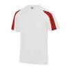 Contrast cool T Arctic White/Fire Red