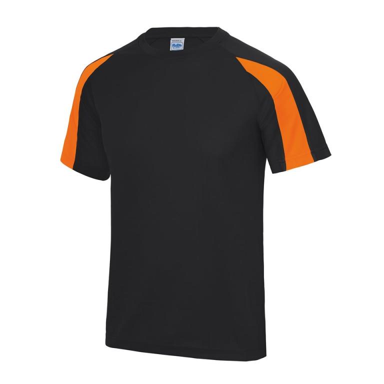 Contrast cool T Jet Black/Electric Orange