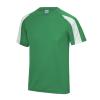 Contrast cool T Kelly Green/Arctic White